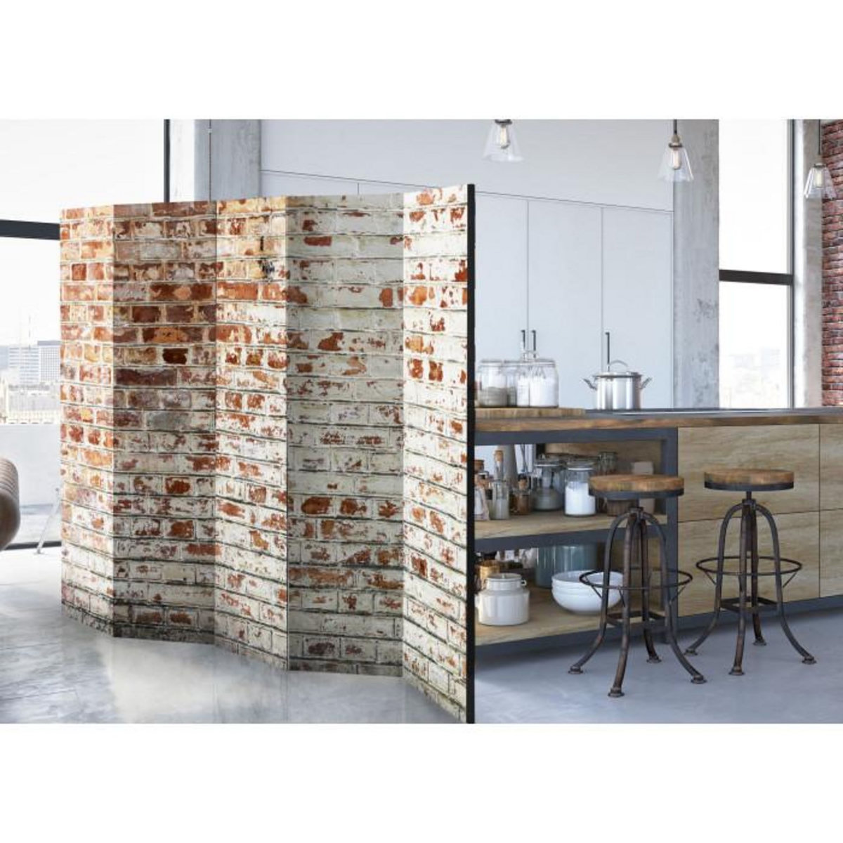 Paris Prix Paravent 5 Volets  Walls of Memory  172x225cm