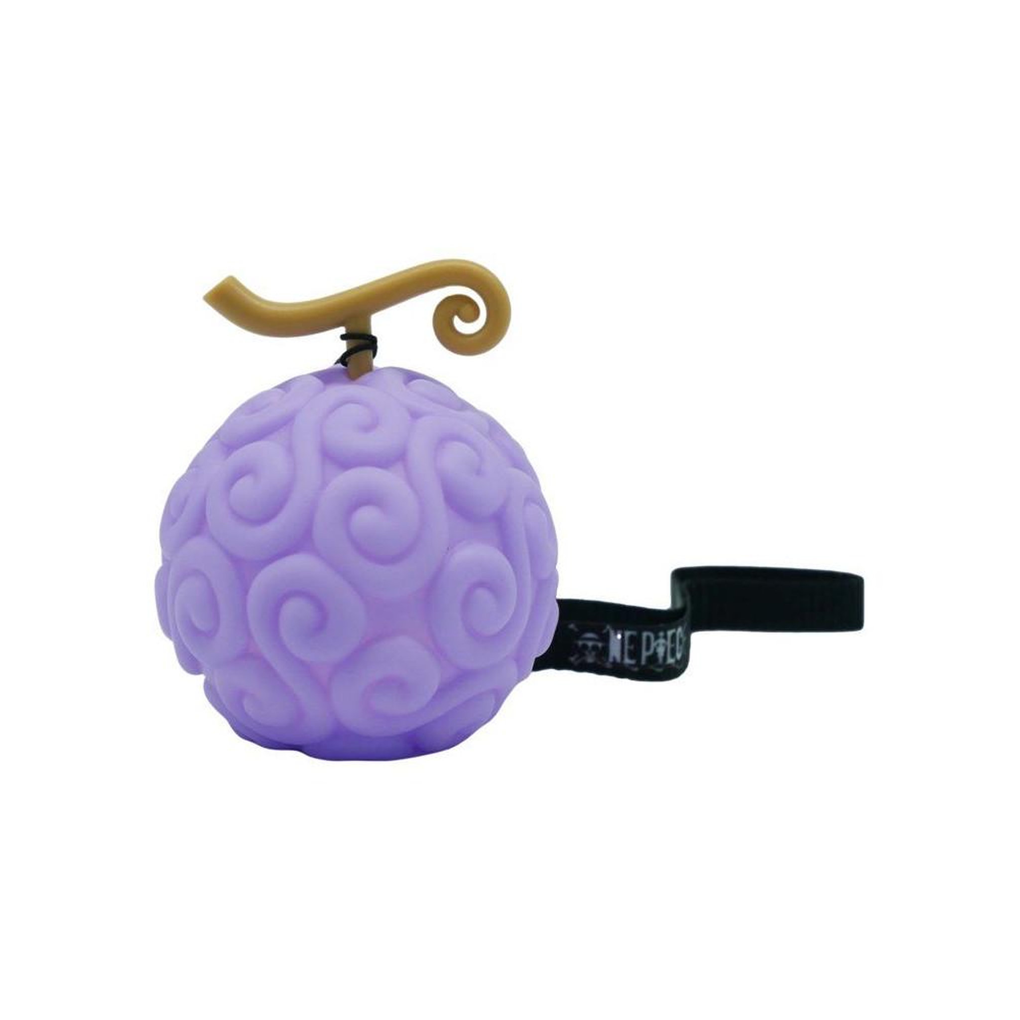 Teknofun Lampe LED figurine Fruit du Démon lumineux One Piece 8 cm avec dragonne, éclairage violet/rose, 2 modes fixe ou progressif