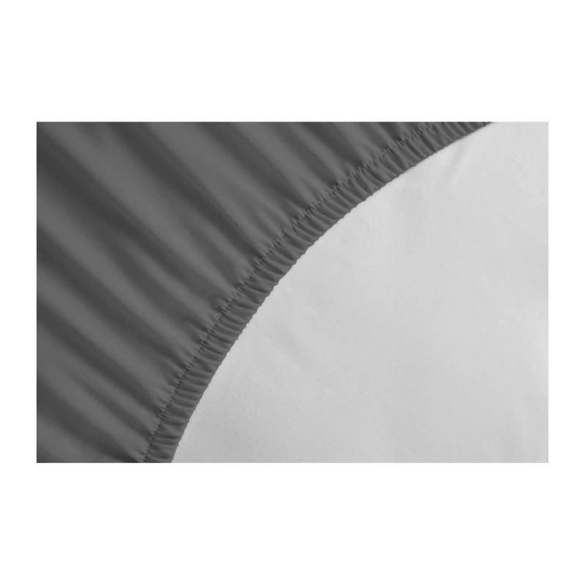 Voir la diapositive 3 : HOME LINGE PASSION Drap housse - HOME LINGE PASSION - HP71766 - 140 x 190 cm + 30 cm bonnet - Microfibre - 82 g - Gris anthracite