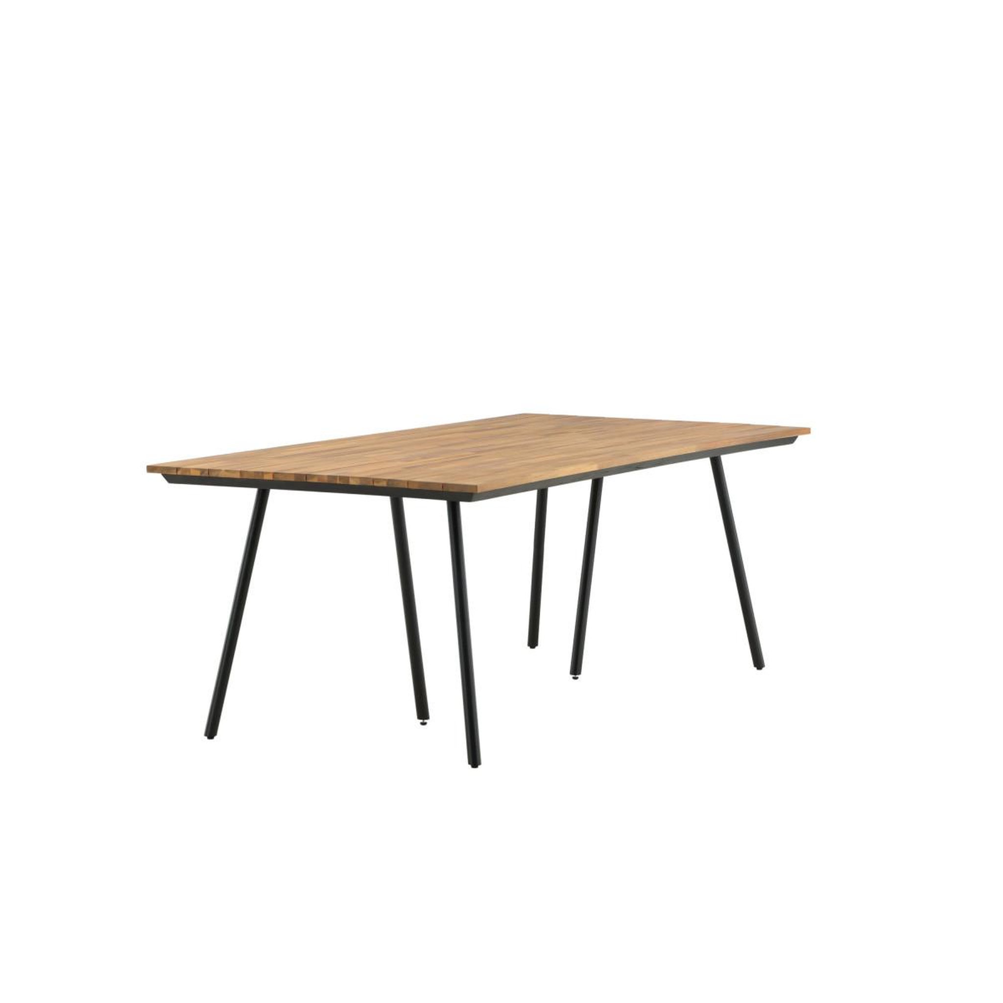 Voir la diapositive 2 : Paris Prix Table de jardin en bois  chan  200cm naturel