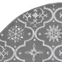 VIDAXL Jupe de sapin de Noël de luxe avec chaussette Gris 122 cm Tissu