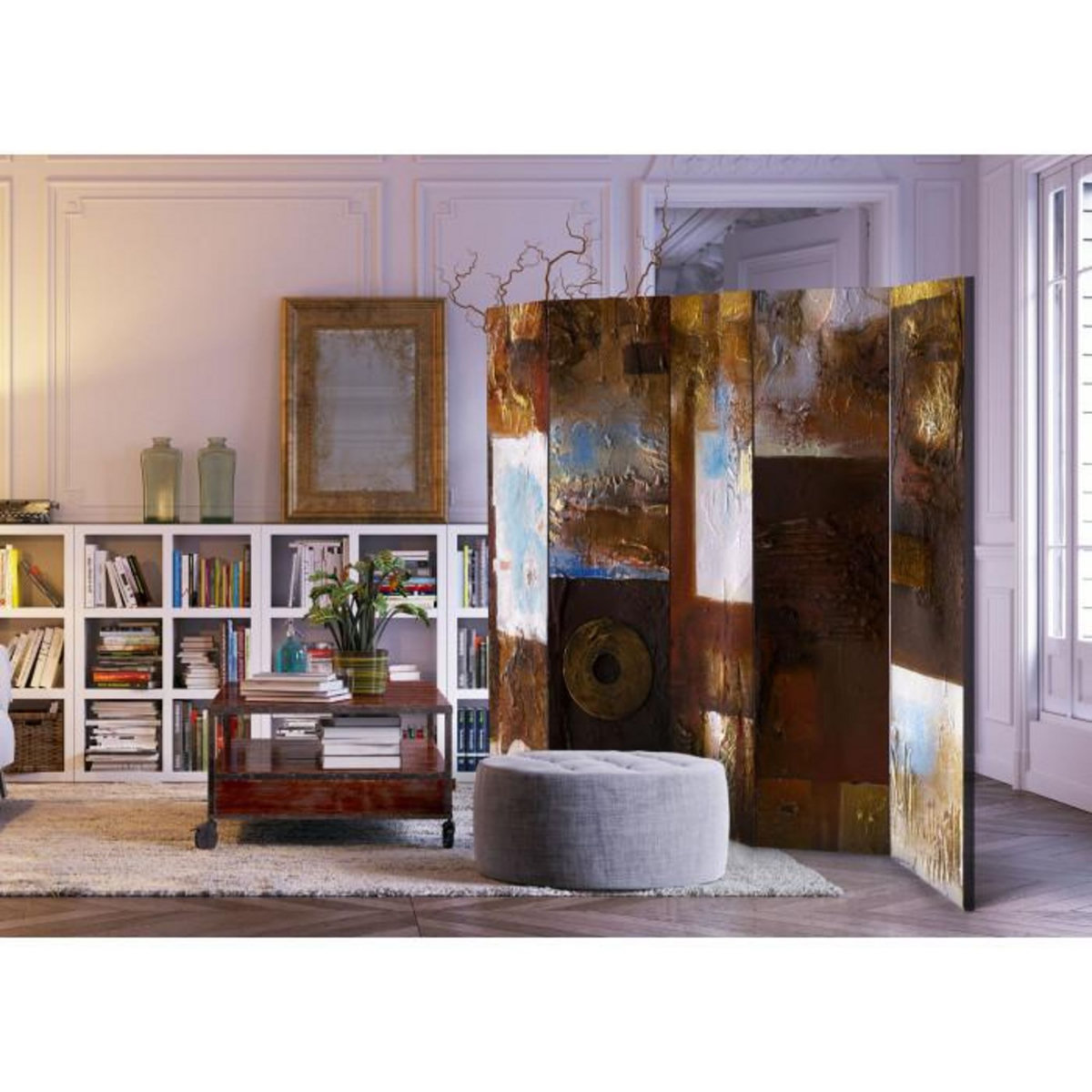 Paris Prix Paravent 5 Volets  Winter Landscape  172x225cm