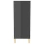 Voir la diapositive 5 : VIDAXL Buffet gris brillant 57x35x90 cm bois d'ingenierie