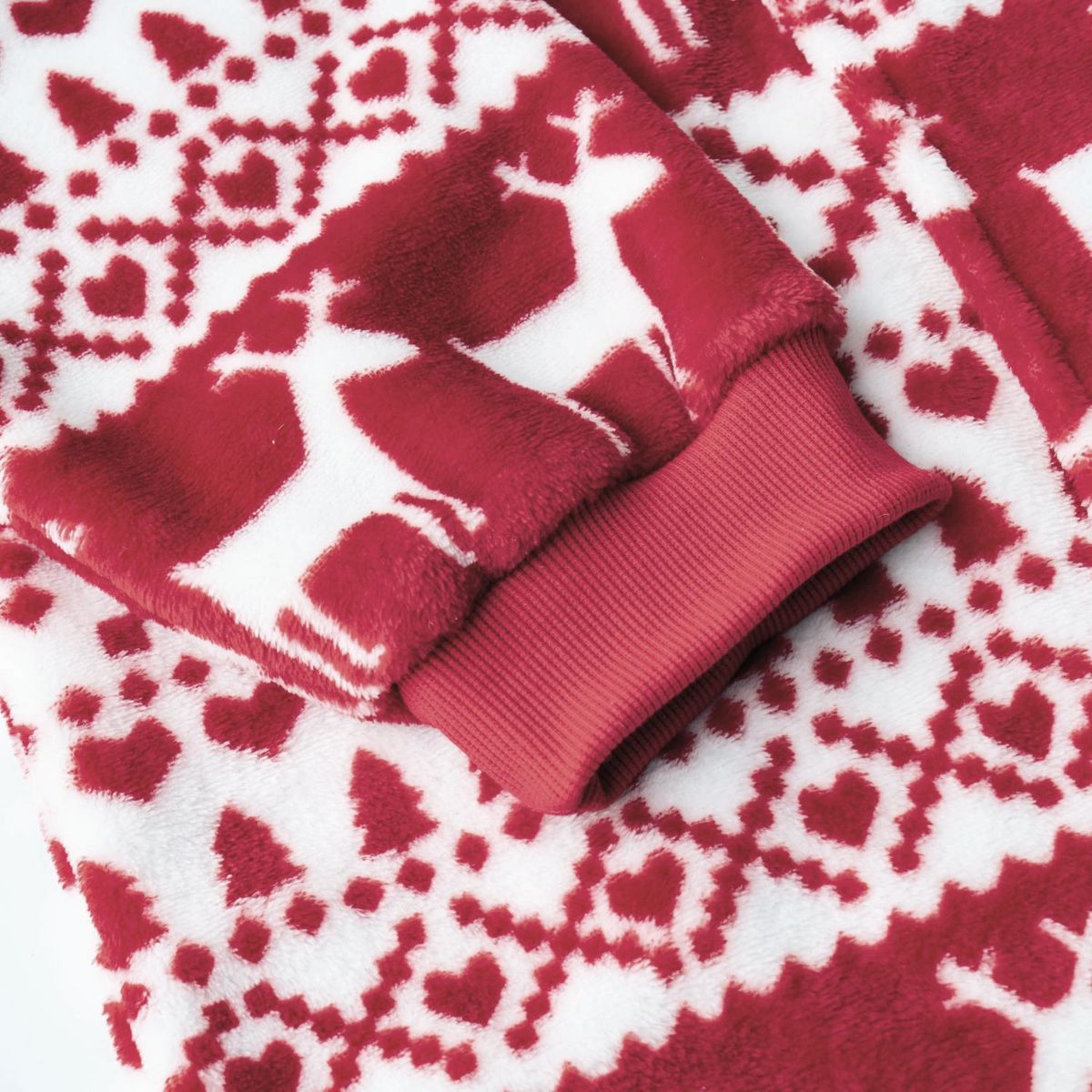 ACTUEL Poncho junior double face flanelle/sherpa imprimé carreaux 