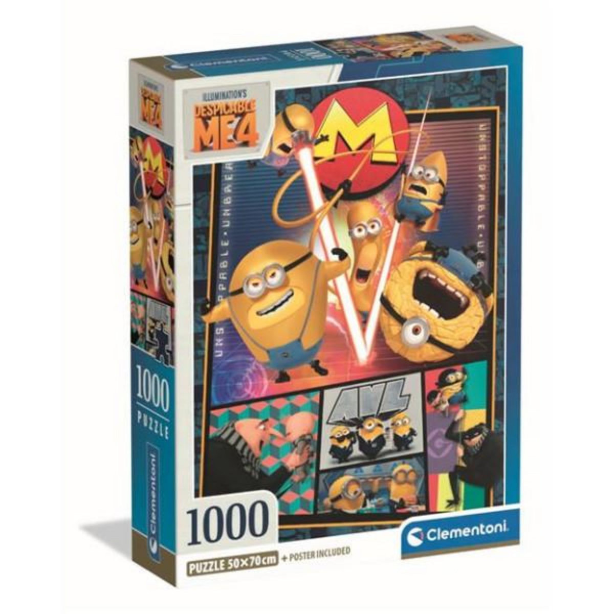 CLEMENTONI Puzzle 1000 pièces Clementoni Moi, Moche et Méchant 4