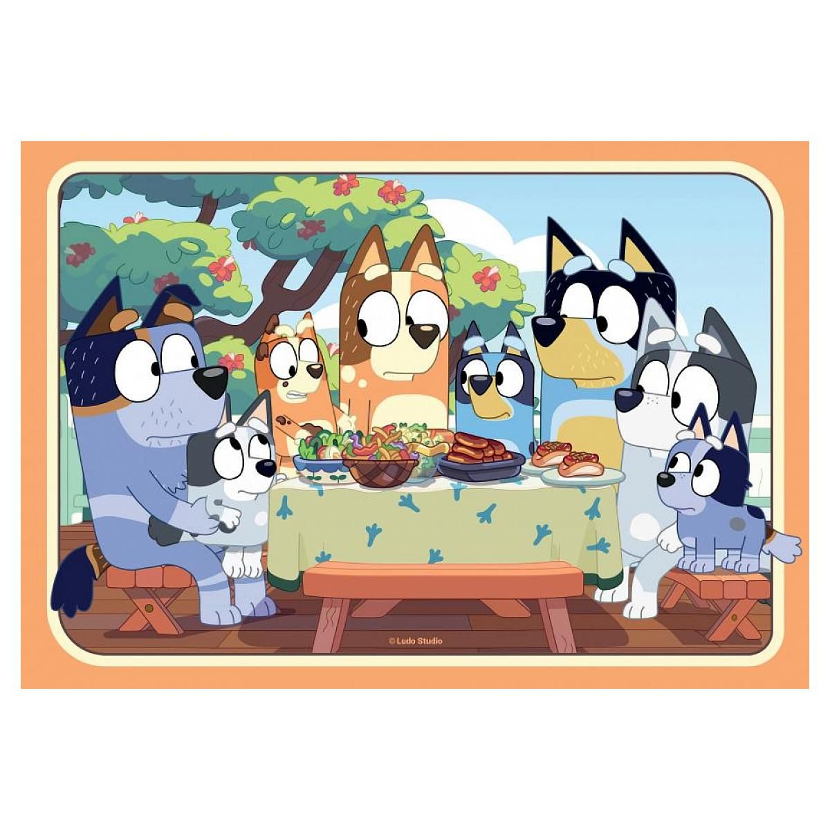 RAVENSBURGER Puzzles 2x24 p - c est parti avec bluey !