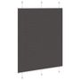 Voir la diapositive 4 : VIDAXL Store plisse noir 110x100 cm largeur du tissu 109,4cm polyester