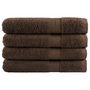 Voir la diapositive 1 : VIDAXL Serviettes de sauna de qualité supérieure SOLUND 4 pcs marron