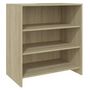 Voir la diapositive 2 : VIDAXL Buffet Chene sonoma 70x40,5x75 cm Bois d'ingenierie