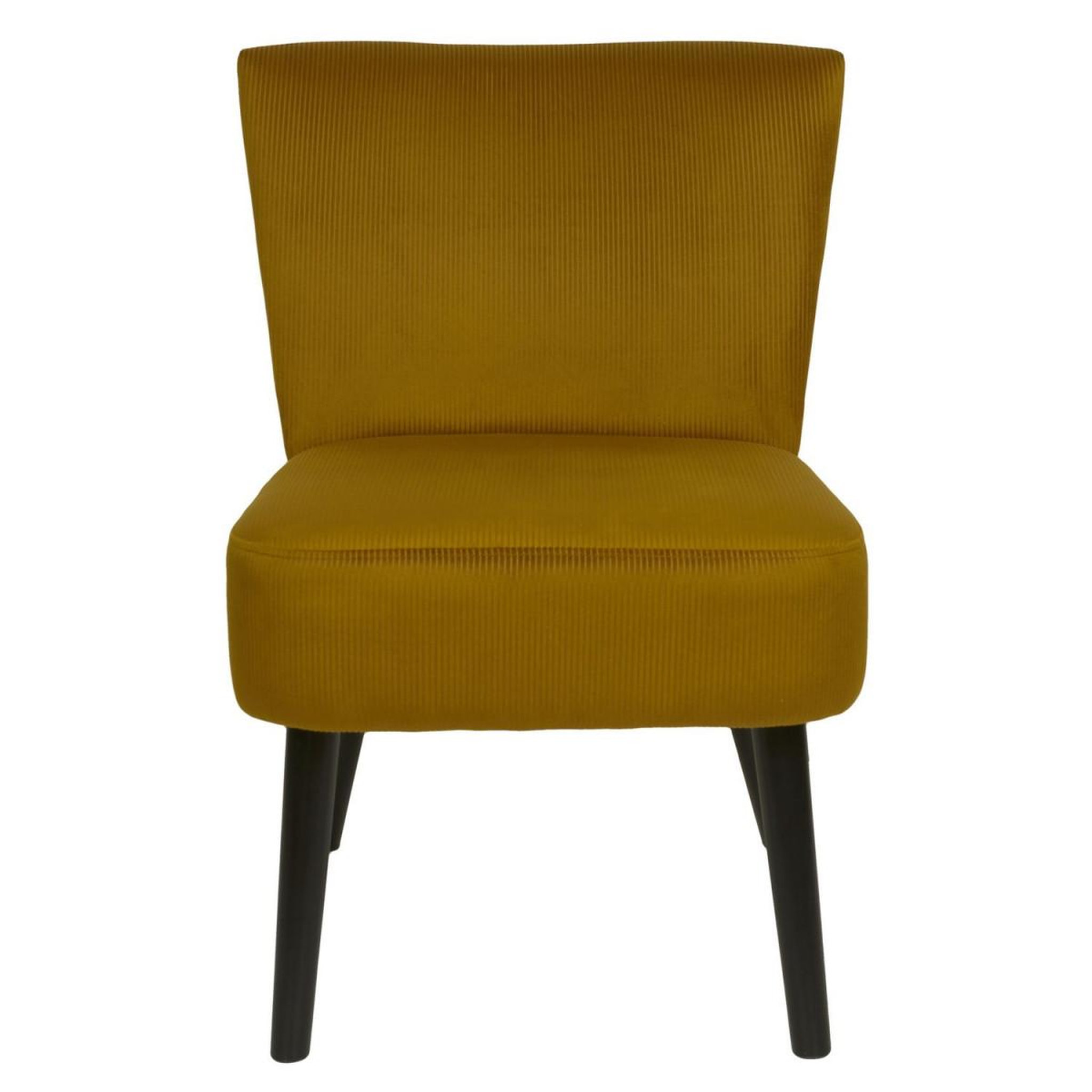 Voir la diapositive 4 : The Home Deco Factory Fauteuil crapaud  giulia  76cm jaune