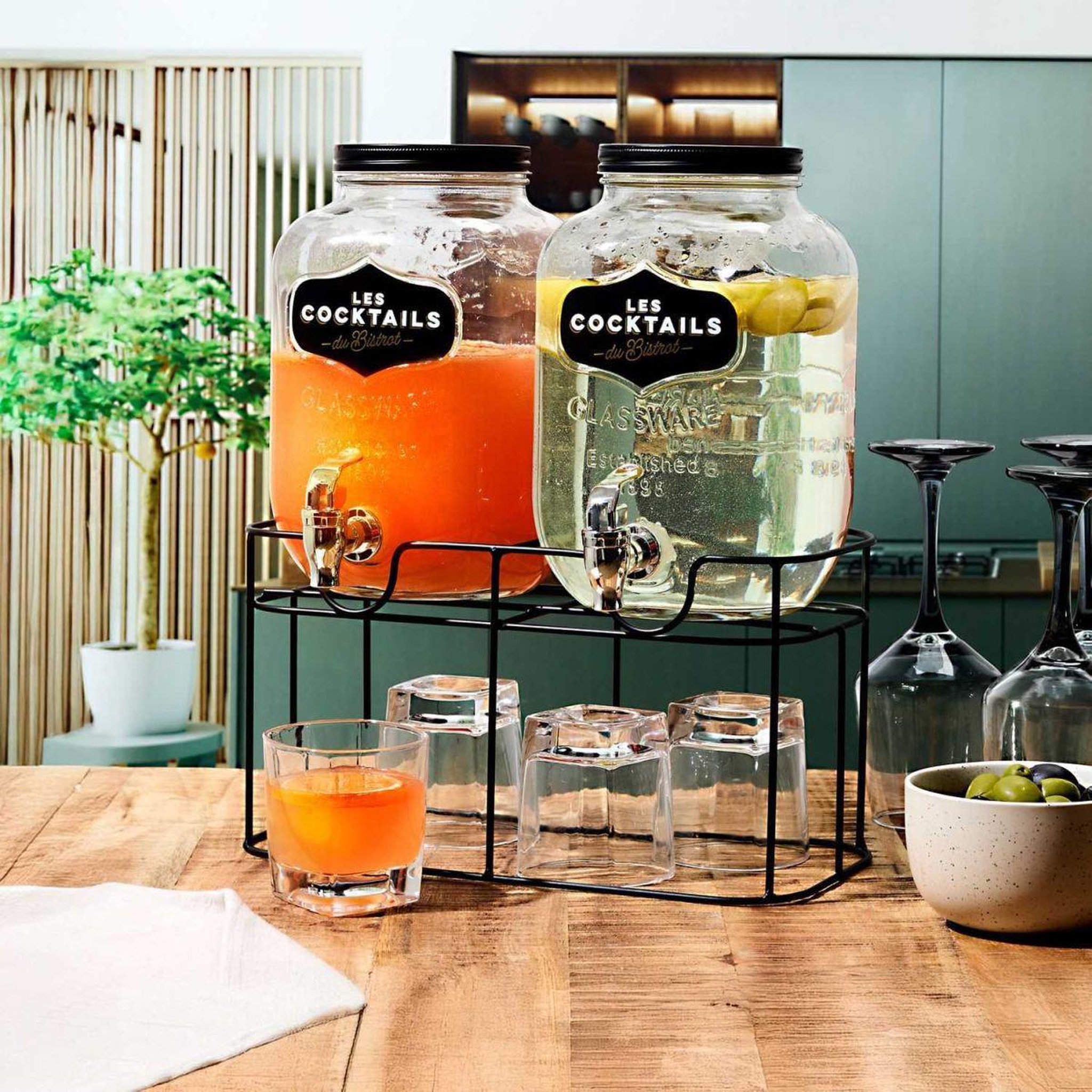 Voir la diapositive 3 : COOK CONCEPT Double fontaine à boisson  bistrot  8l transparent
