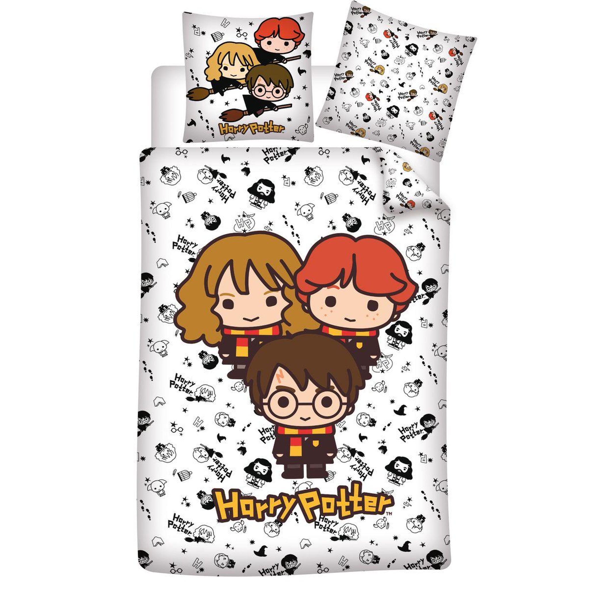 WARNER BROS Parure housse de couette enfant en coton HARRY POTTER