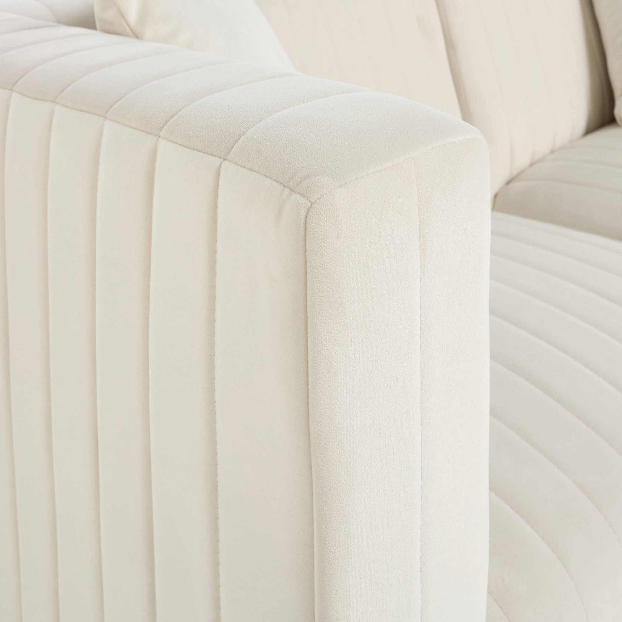 Voir la diapositive 2 : BEST MOBILIER Nova - canapé modulable d'angle gauche - 5 places - en velours
