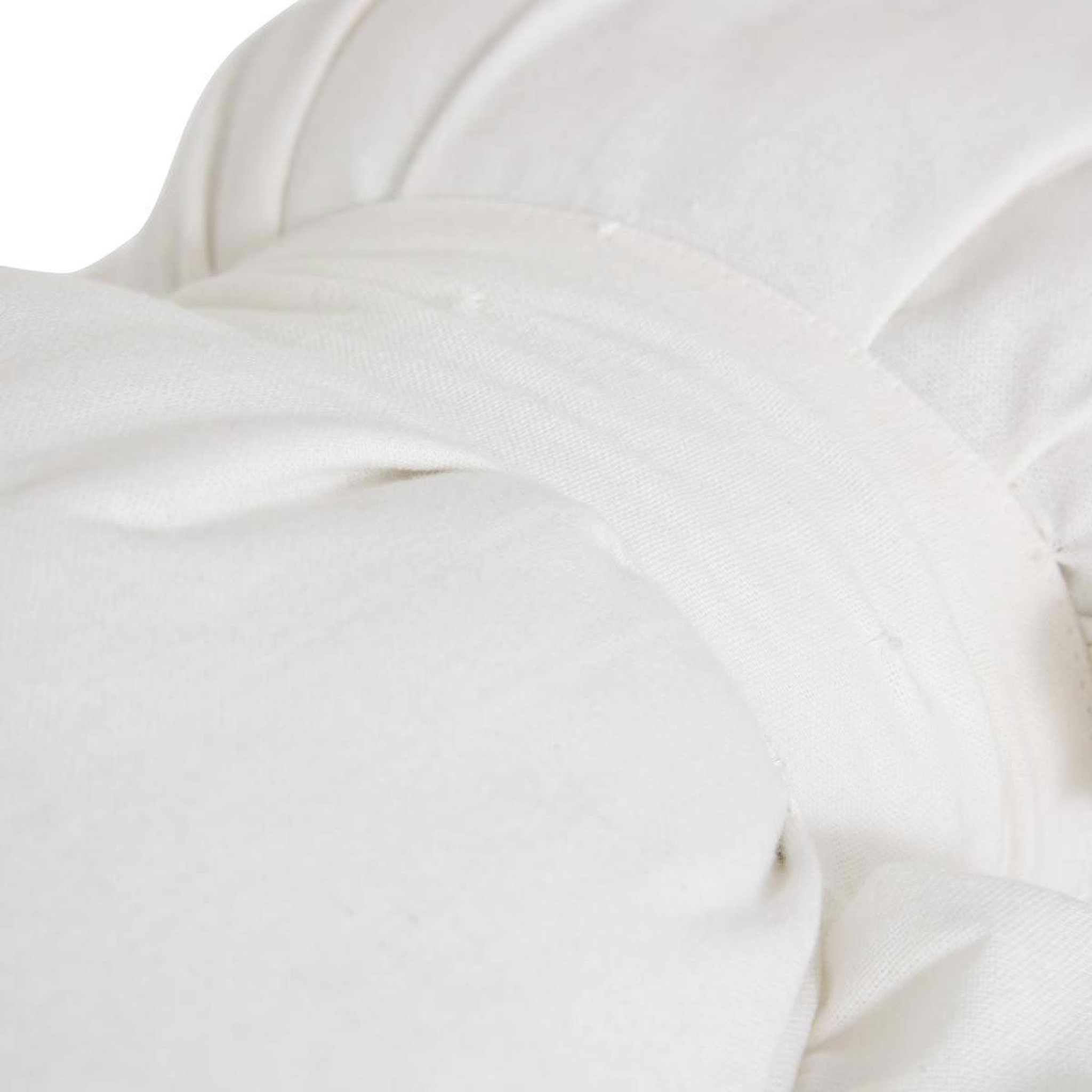 Voir la diapositive 2 : ATMOSPHERA Coussin déco nœud  fleur de rose  30x50cm blanc