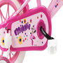 Voir la diapositive 6 : MINNIE Vélo enfant 12'' Minnie / Disney ( taille < 90/95 cm ) équipé de 1 frein avant, panier avant, porte poupée1 stabilisateurs.