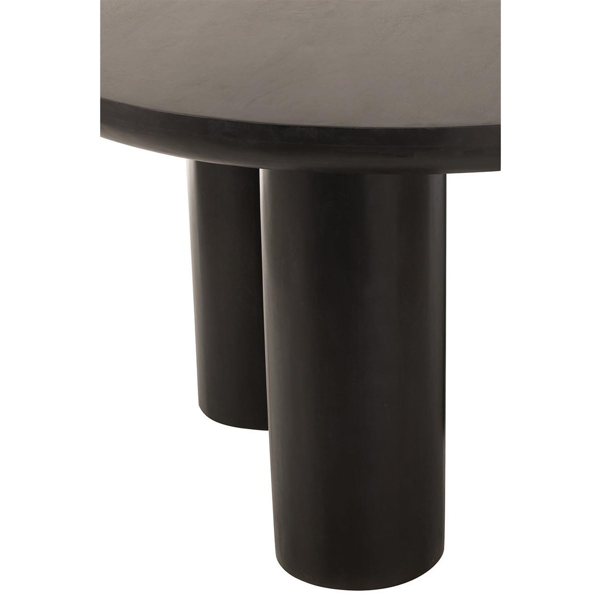 Voir la diapositive 4 : J-LINE Table à manger trio en bois  cave  120cm noir