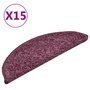 Voir la diapositive 2 : VIDAXL Tapis de marches d'escalier 15 pcs Violet fonce 56x17x3 cm