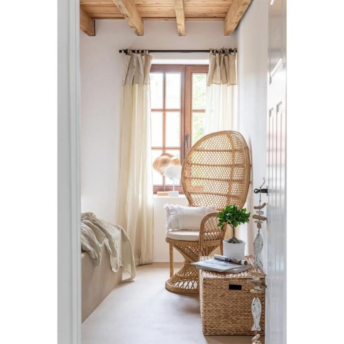 Paris Prix Statuette Déco  Poisson sur Pied  50cm Naturel