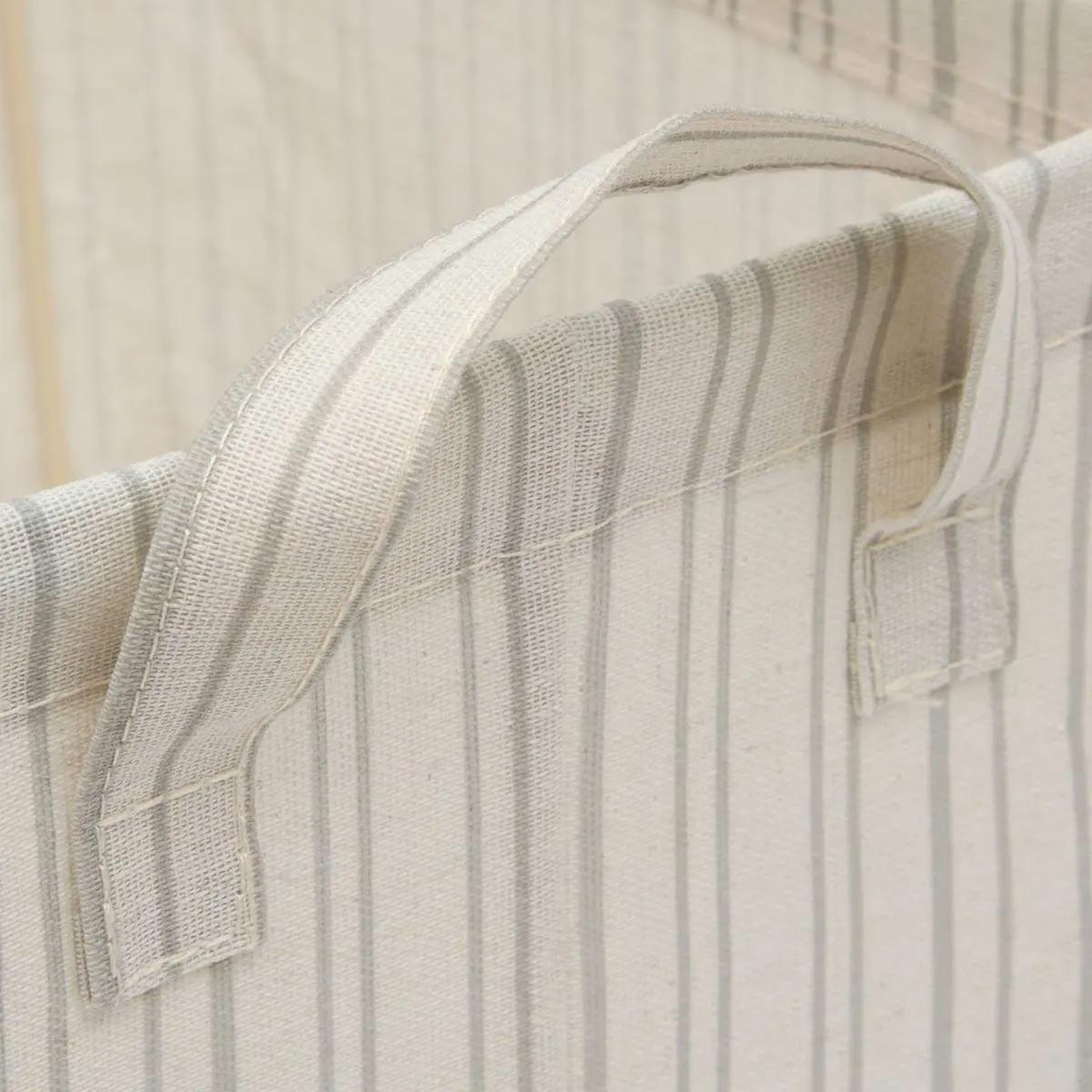 Voir la diapositive 3 : FIVE Panier de rangement pliable  silnéa  25cm beige lin