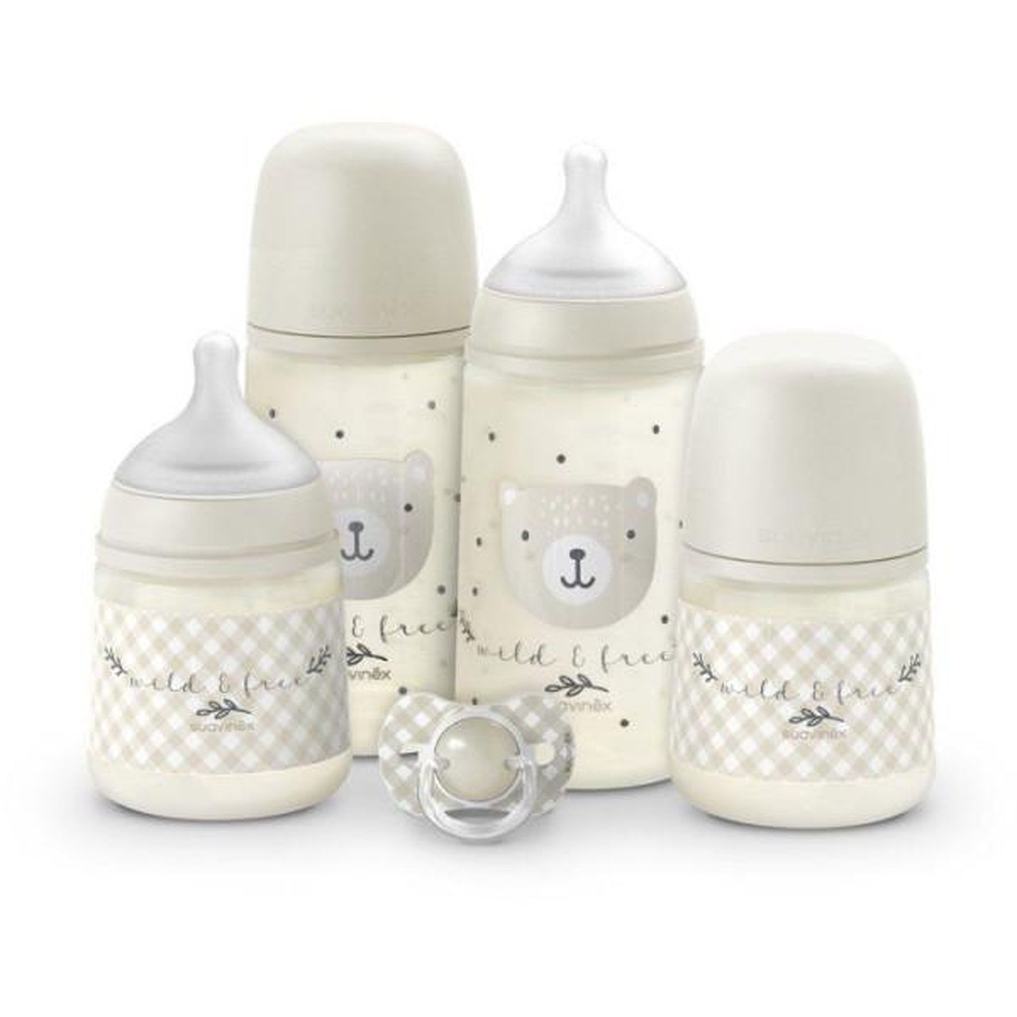 Suavinex Set nouveau-né - suavinex - night&day wild&free - 0 a 6 mois - beige
