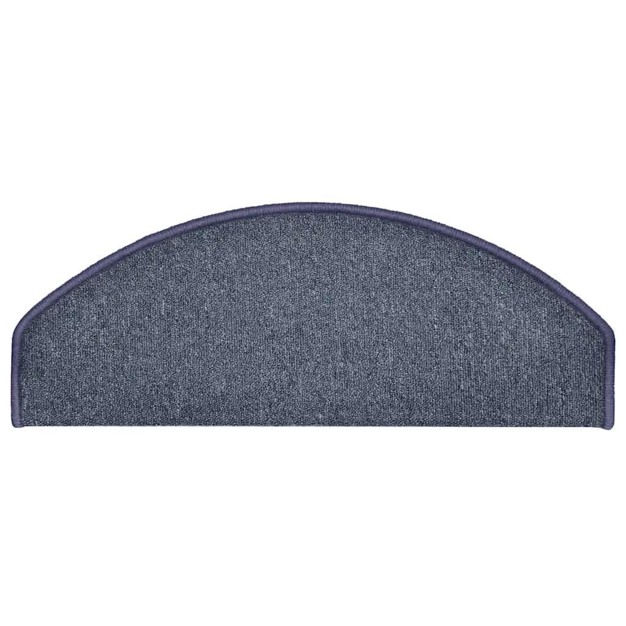 Voir la diapositive 4 : VIDAXL Tapis d'escalier 30 pcs gris fonce et bleu 65x24x4 cm