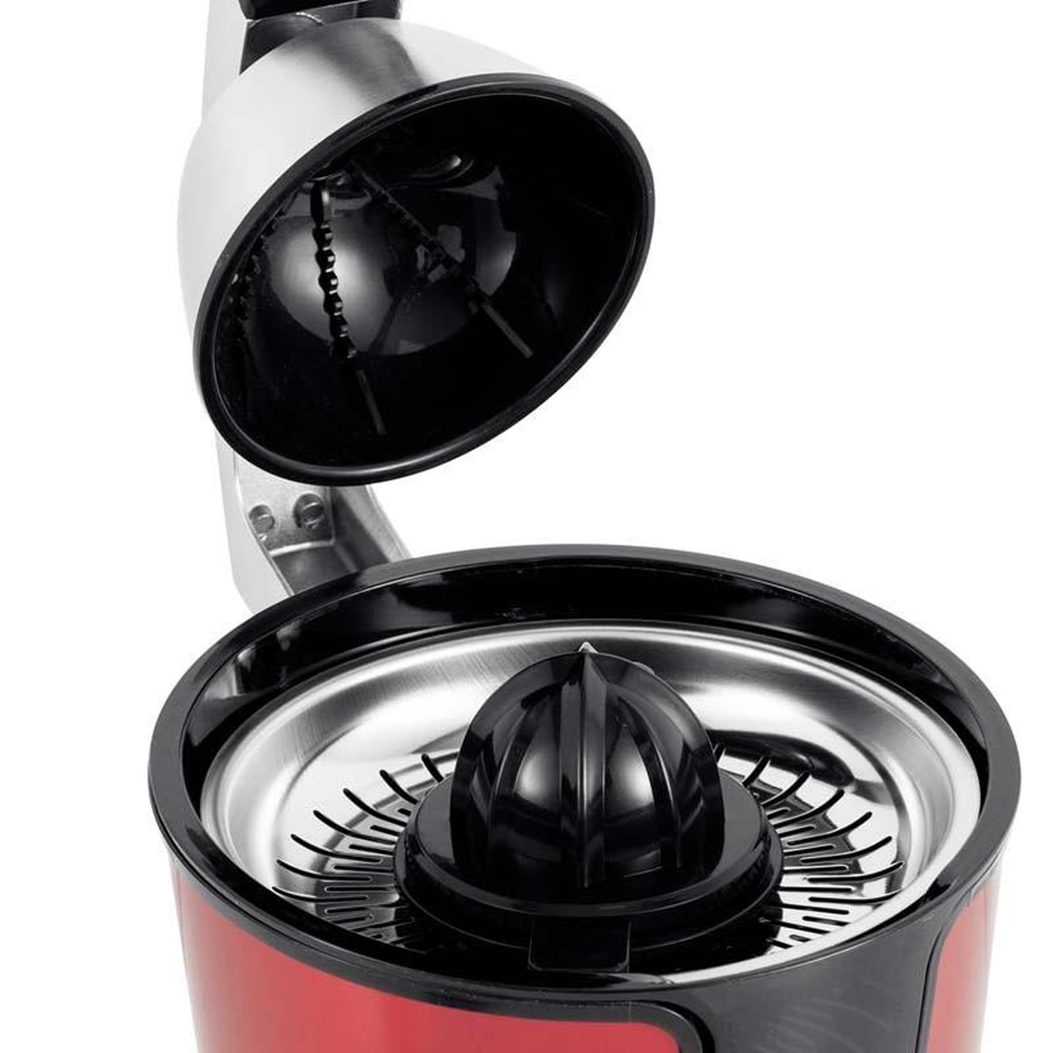 Voir la diapositive 4 : KITCHENCOOK Presse agrumes inox double cônes et filtre en acier presspro rouge kitchencook