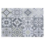 SECRET DE GOURMET Set de table rectangulaire Carreaux de ciment - 45 x 30 cm - Gris