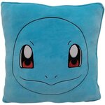 Pokemon Coussin premium - Carré - POKEMON - Carapuce - Microfibre - 40 cm