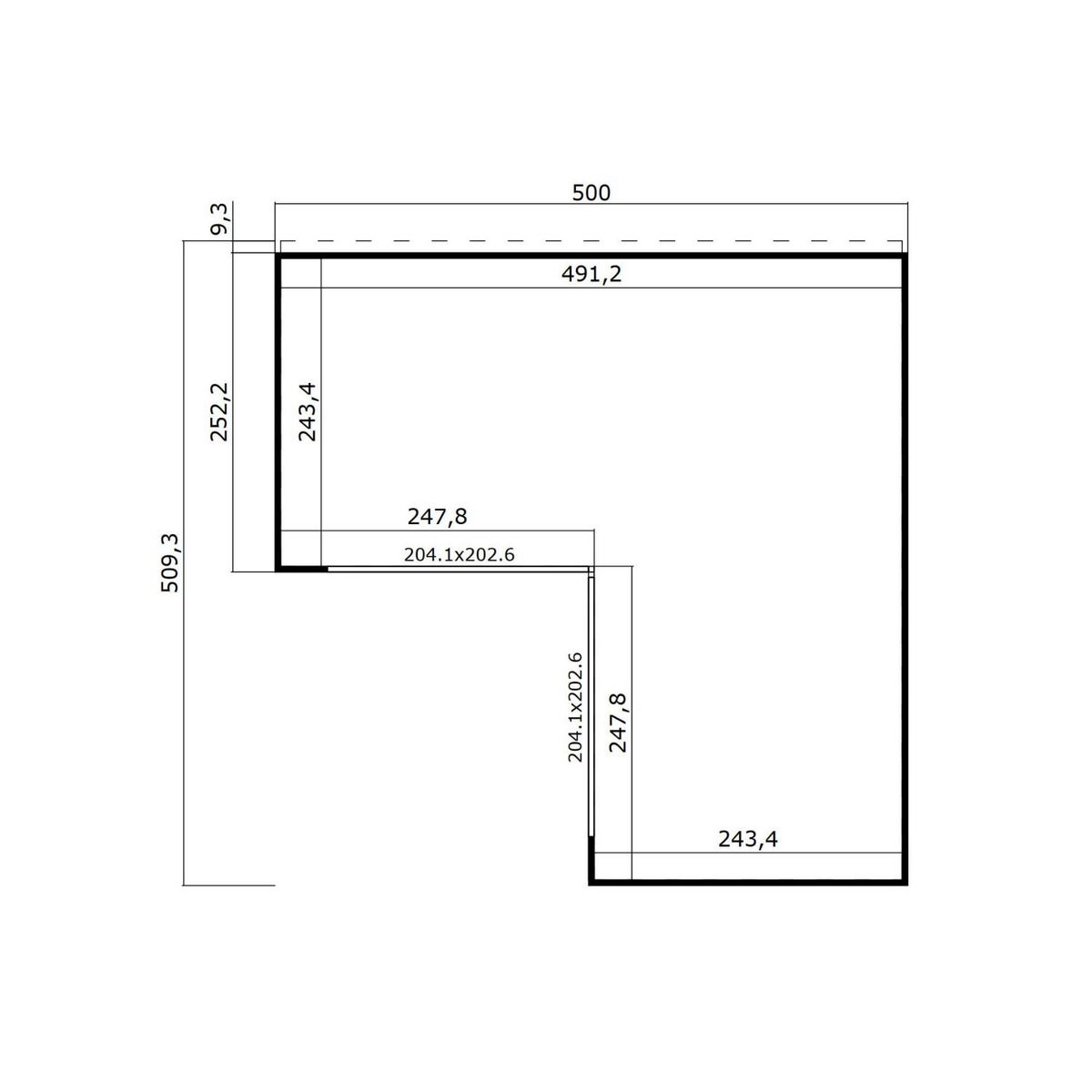 WEKA Abri de jardin bois - 17,9m² - DOMEO