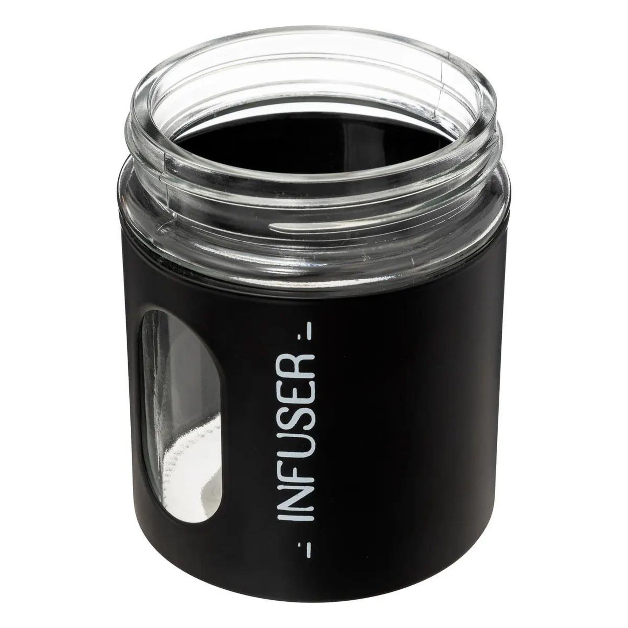 Voir la diapositive 2 : FIVE Bocal en verre  ublo  0,6l noir