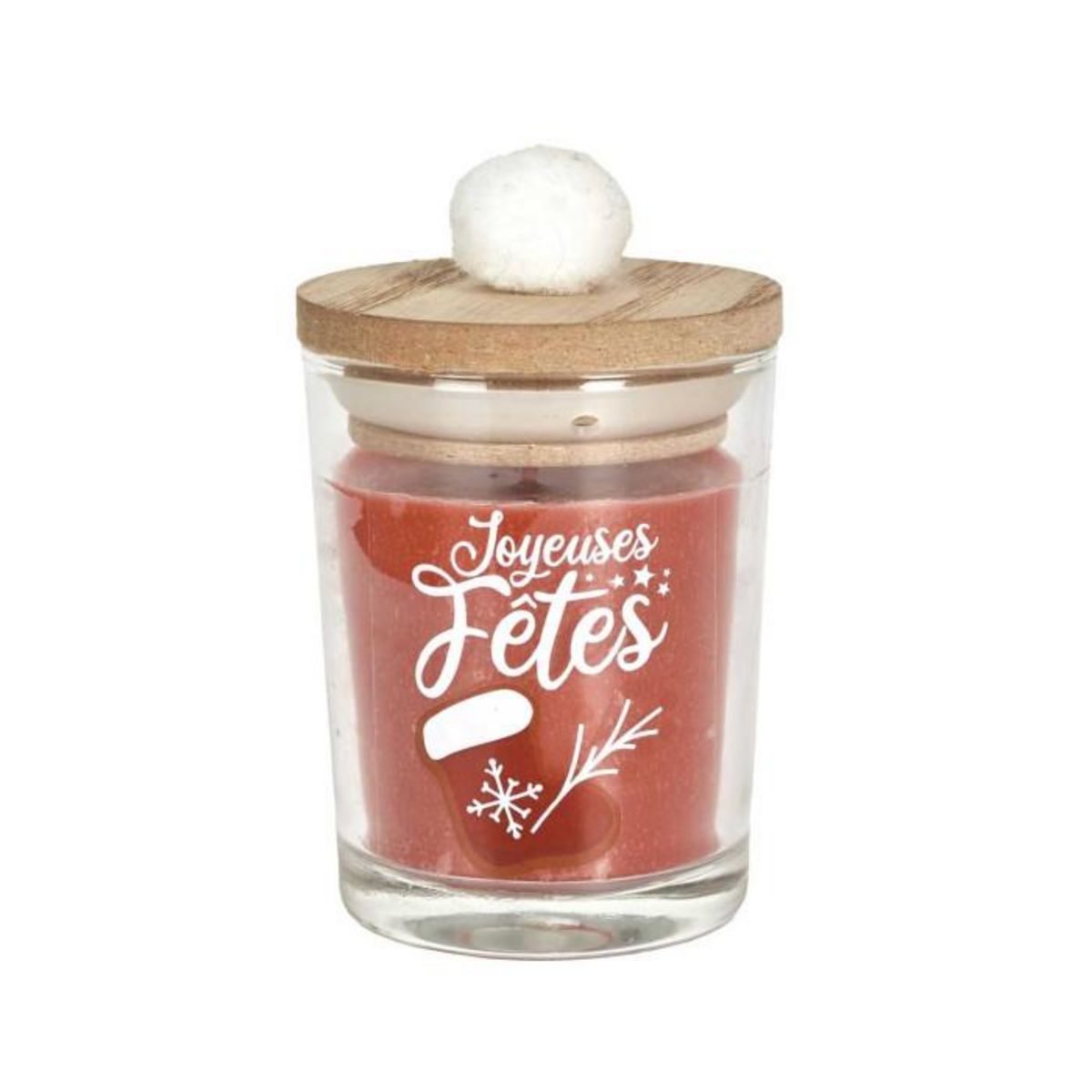 Paris Prix Lot de 2 Bougies Parfumées  Joyeuses Fêtes  45g Sapin