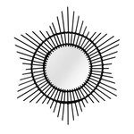 Paris Prix Miroir Mural Design en Rotin  Aina  70cm Noir