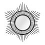Voir la diapositive 1 : Paris Prix Miroir Mural Design en Rotin  Aina  70cm Noir