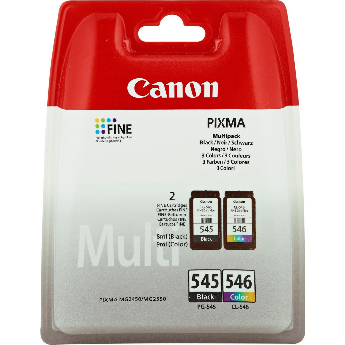 Canon CANON Pack 2 Cartouches PG-545 / CL 546 - Noir + Couleur
