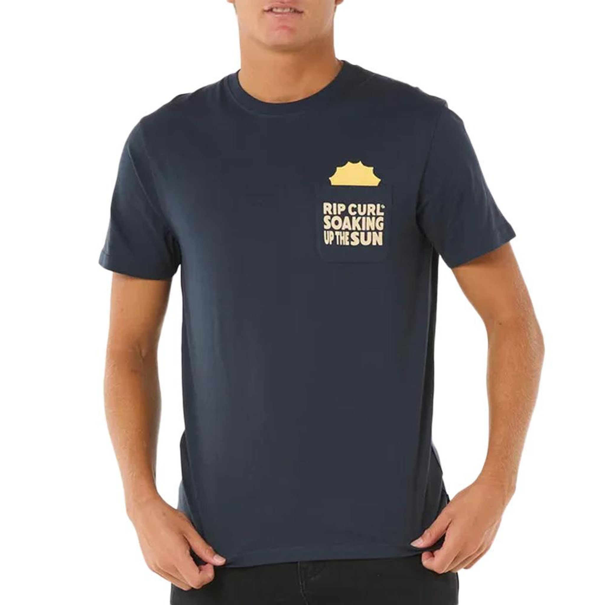 Rip Curl T-Shirt Marine Homme Rip Curl Sun Soaker. Coloris disponibles : Bleu