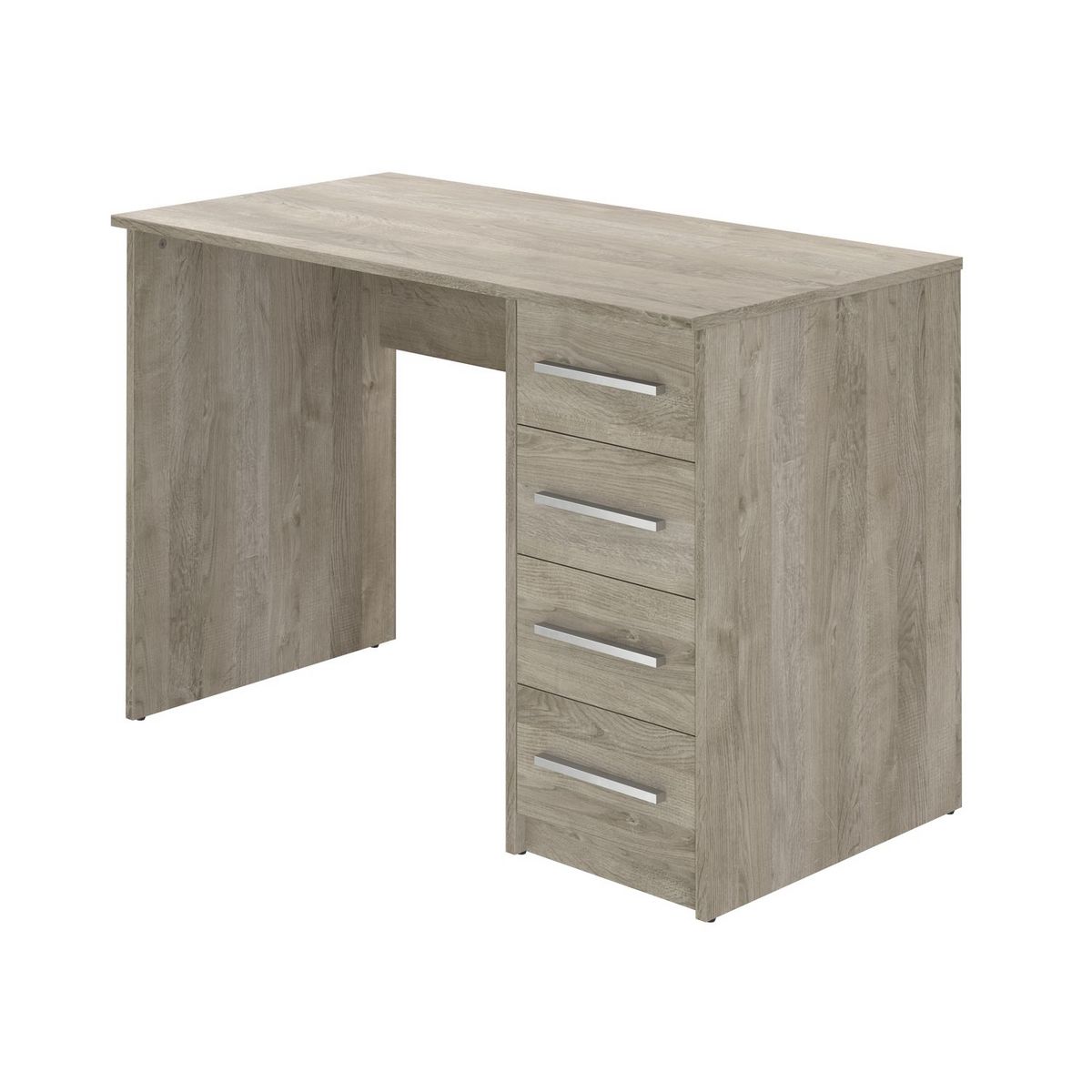 Bureau droit 4 tiroirs L110cm CARLOS