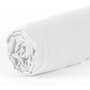 Voir la diapositive 2 : Home collection Drap housse de coton-bambou - blanc