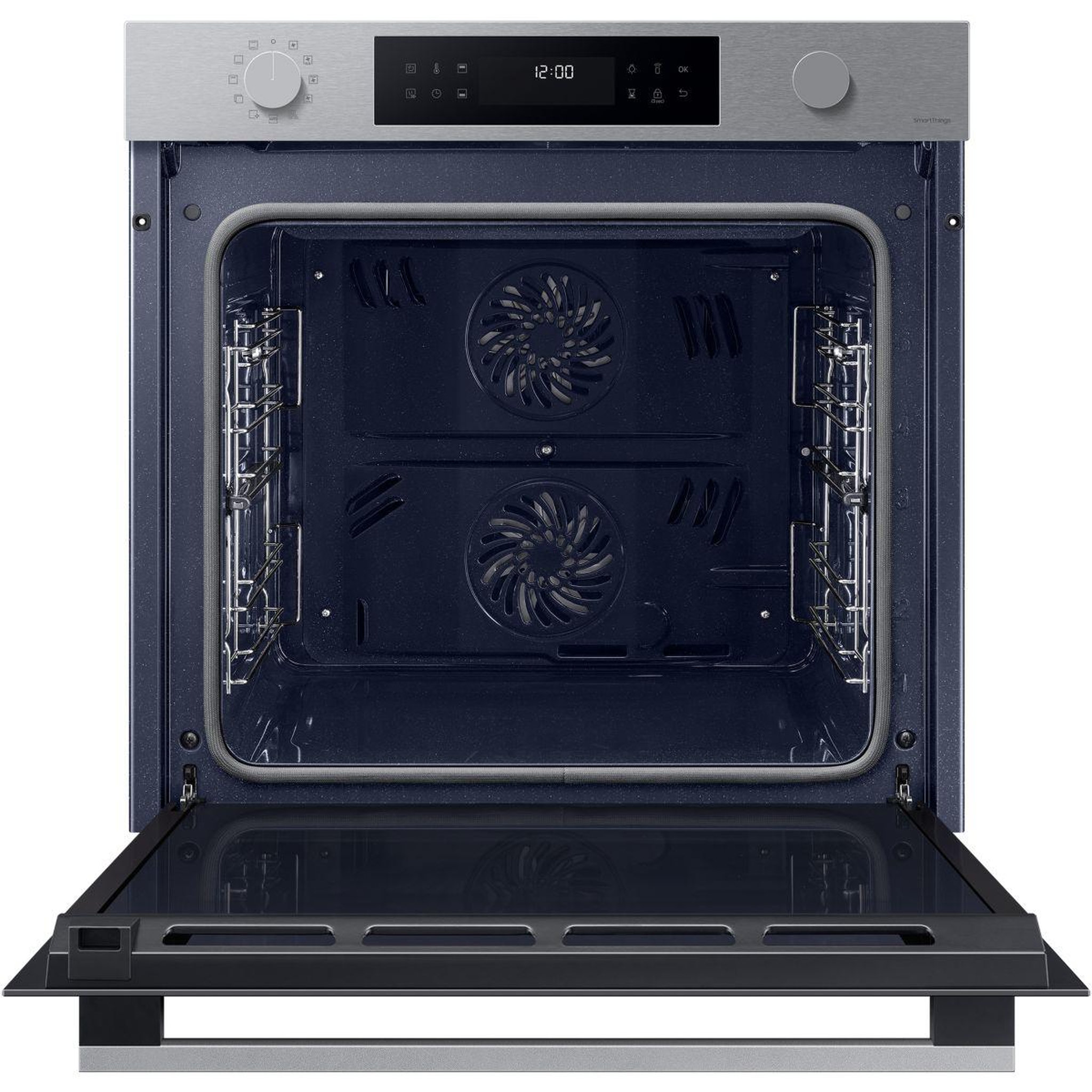 Voir la diapositive 2 : Samsung Four encastrable nv7b44503as - pyrolyse - double cavité - chaleur pulsée - porte froide - série 4