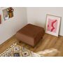Voir la diapositive 4 : BEST MOBILIER Cristal - pouf modulable - 65 cm - en fausse fourrure côtelée