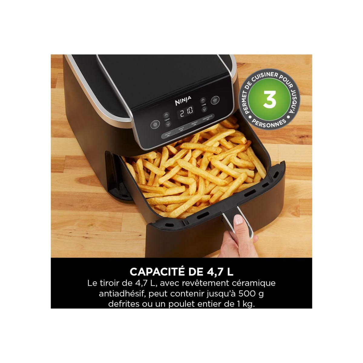 NINJA Friteuse sans huile Foodi  4,7L AF140EU
