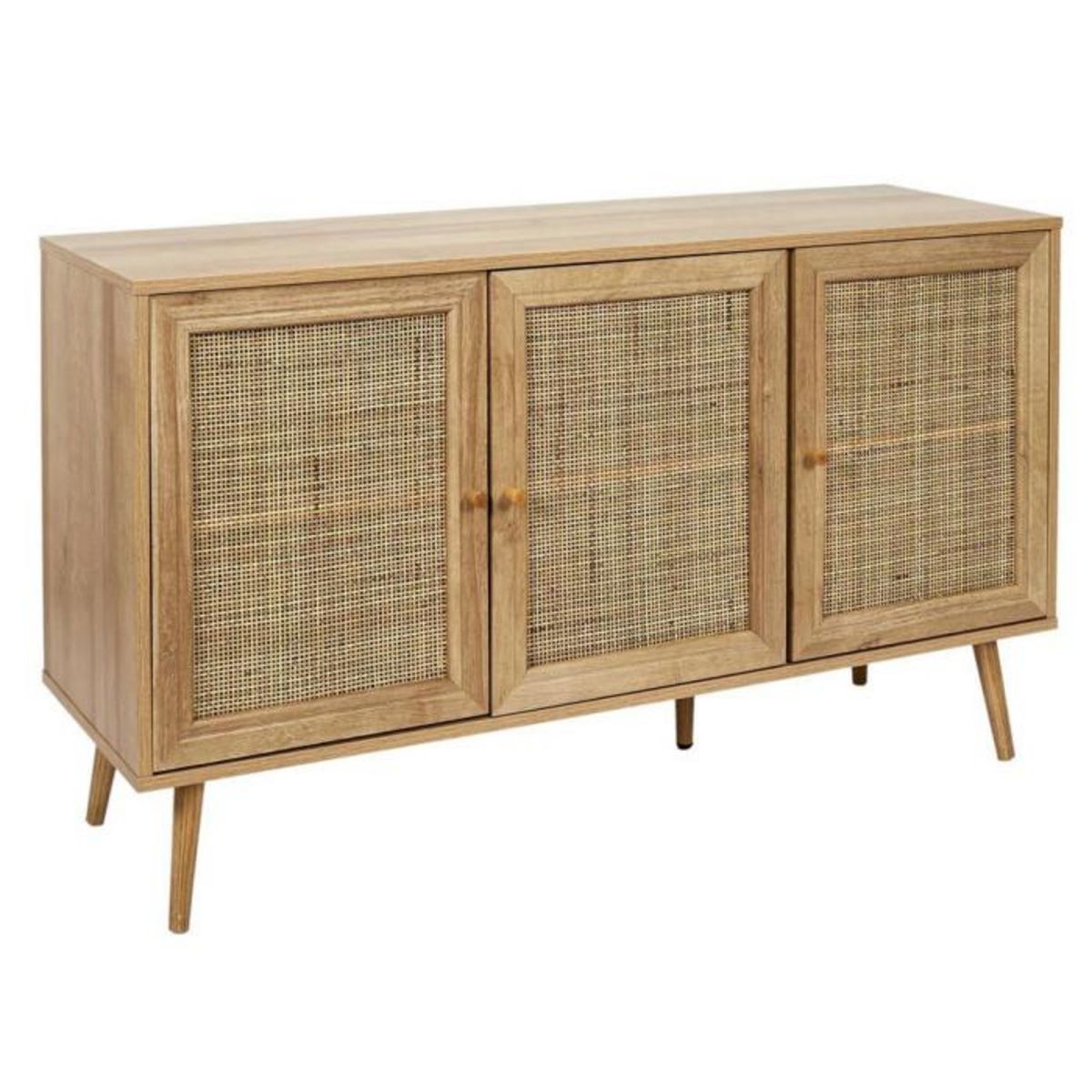 Paris Prix Buffet 3 Portes en Bois  Bali  115cm Naturel