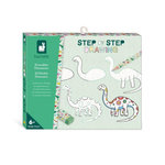 JANOD Dessin et coloriage enfant Janod Step by Step Drawing 20 Modèles Dinos