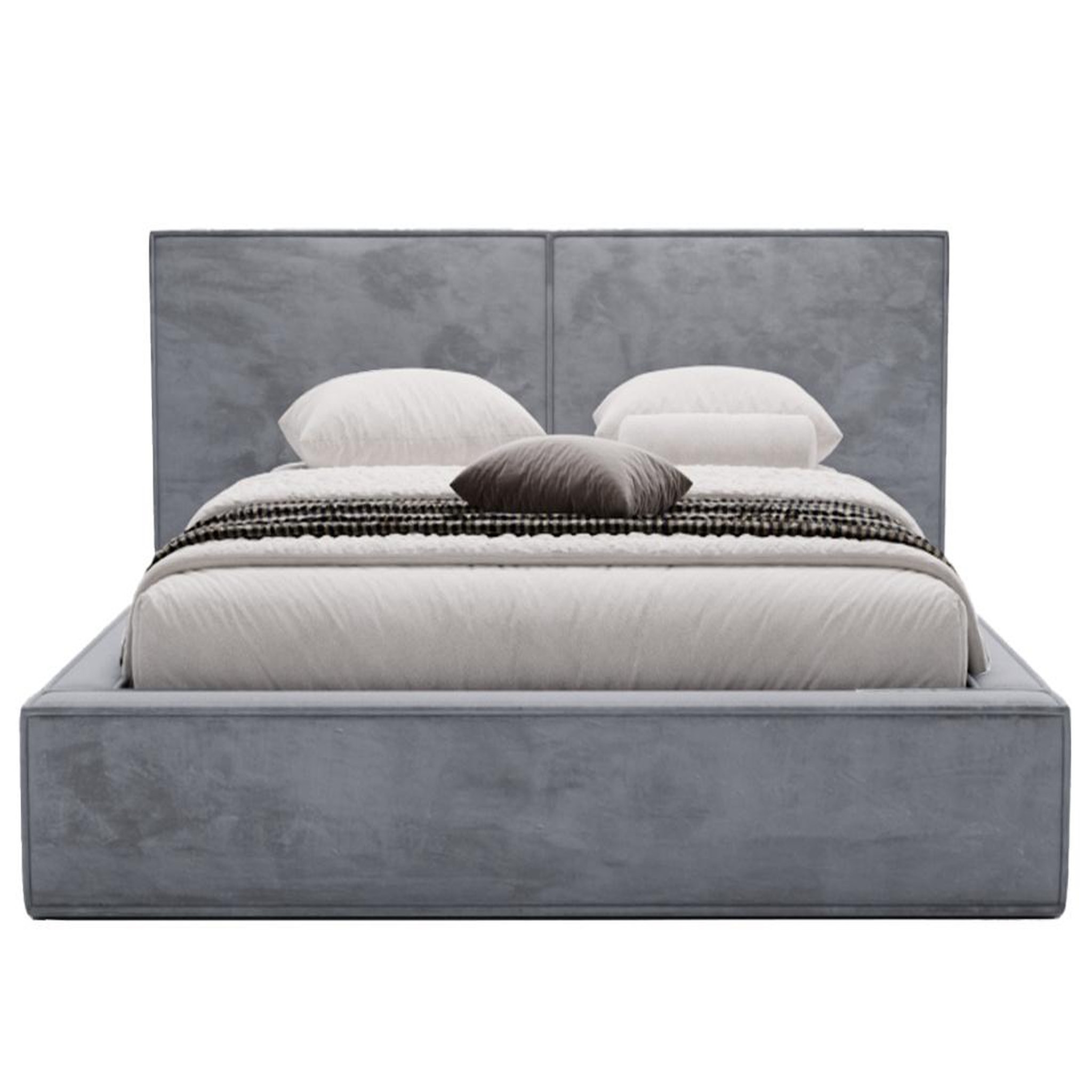 Voir la diapositive 3 : BEST MOBILIER Eros - lit coffre queen size - 160x200 cm - sommier inclus - en velours