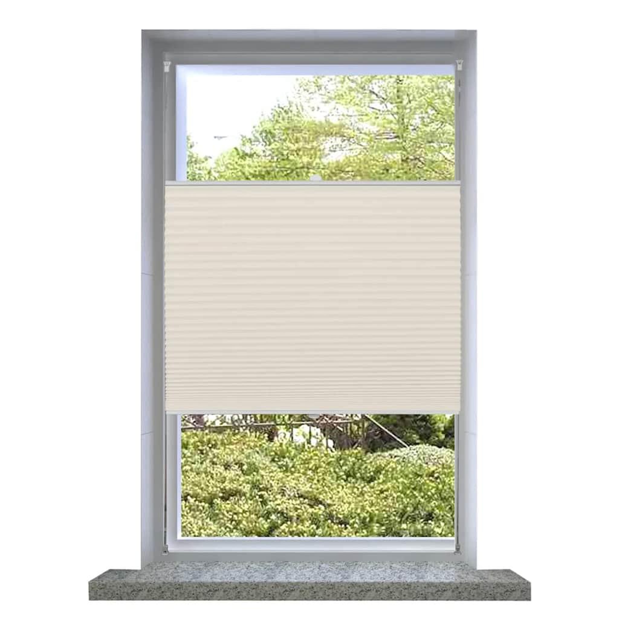 VIDAXL Store plisse 70x200 cm Creme