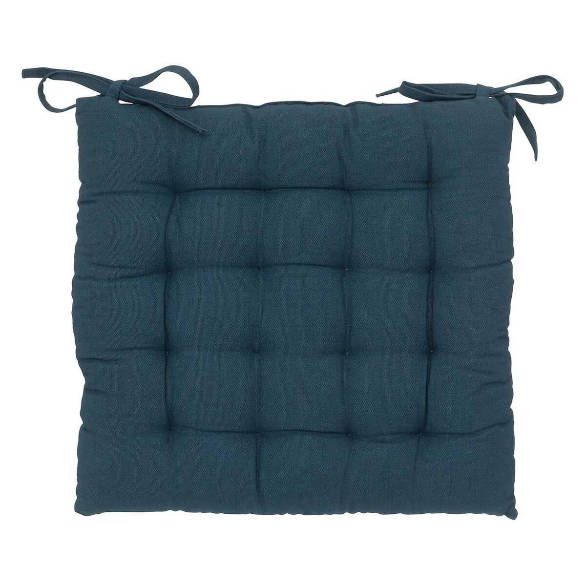 ATMOSPHERA Galette de Chaise  Loria  38x38cm Bleu Égéen