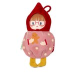 LILLIPUTIENS Lutin de Noel - Boule Reversible - Rose et Rouge - 11 cm
