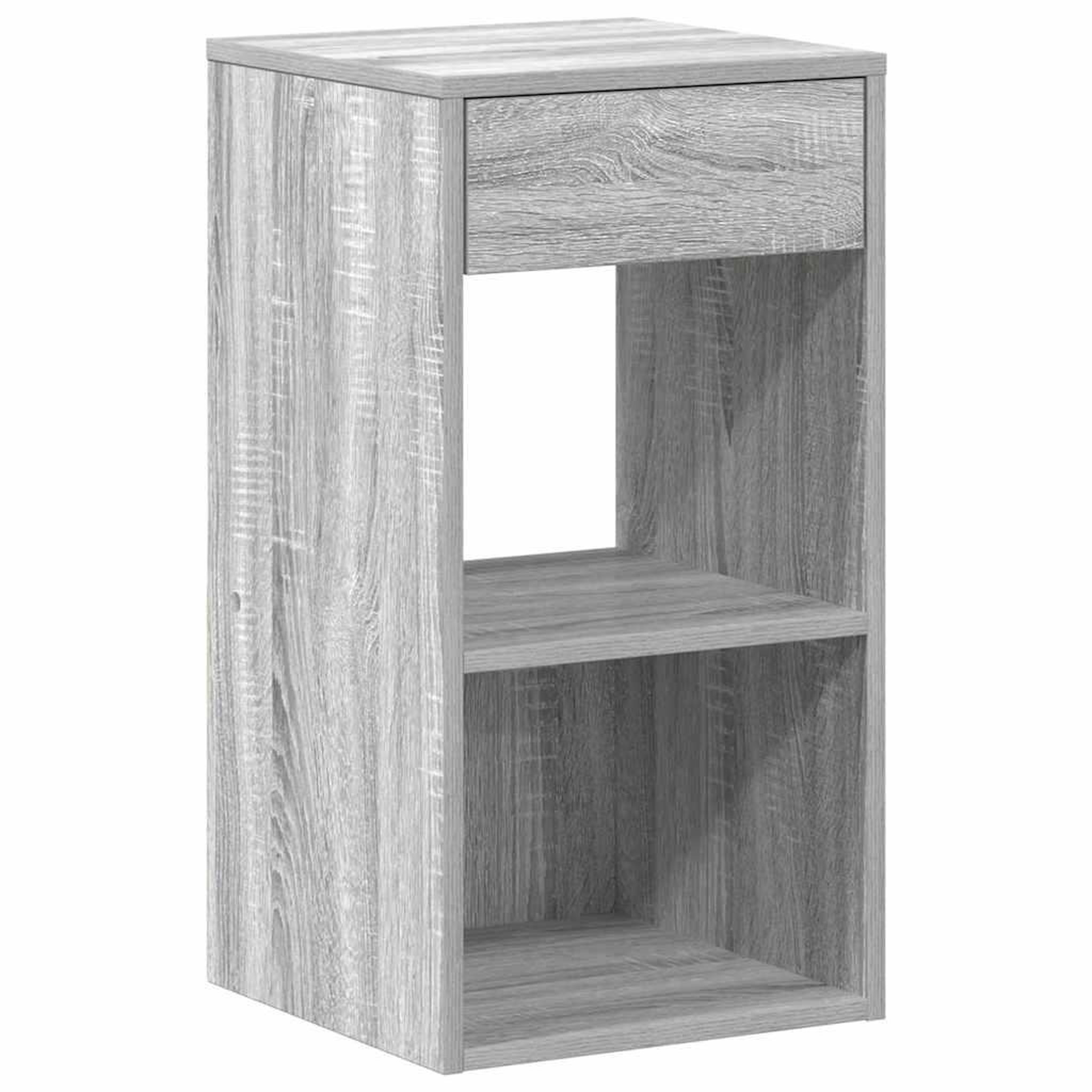 Voir la diapositive 5 : VIDAXL Tables de chevet avec tiroir 2 pcs sonoma gris 35x34x66,5 cm
