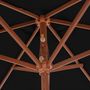 Voir la diapositive 5 : VIDAXL Parasol de jardin avec mat en bois noir 270 cm
