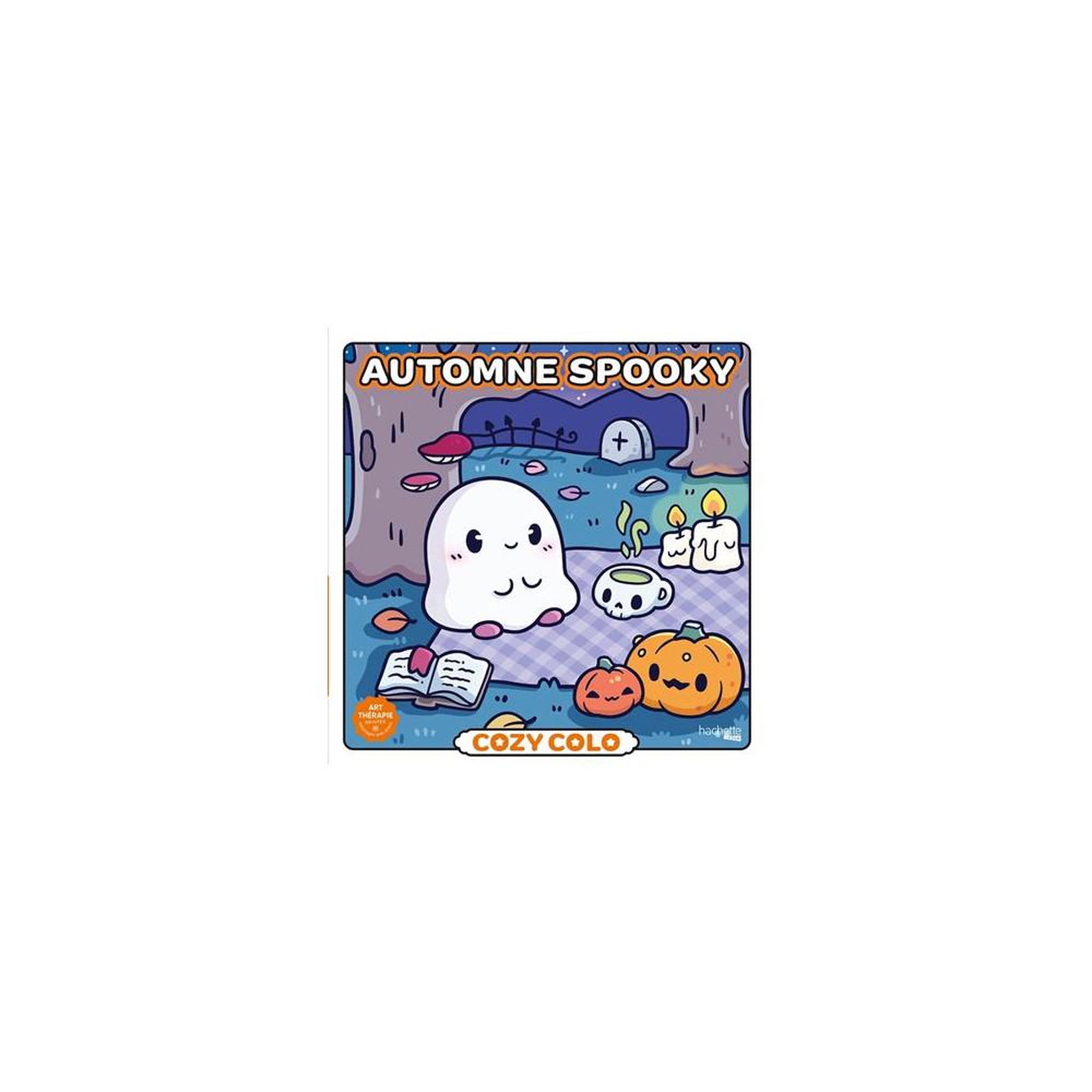 Cahier de coloriage cozy colo spooky autumn (automne et halloween) 80 pages papier 170 g, impression recto seul