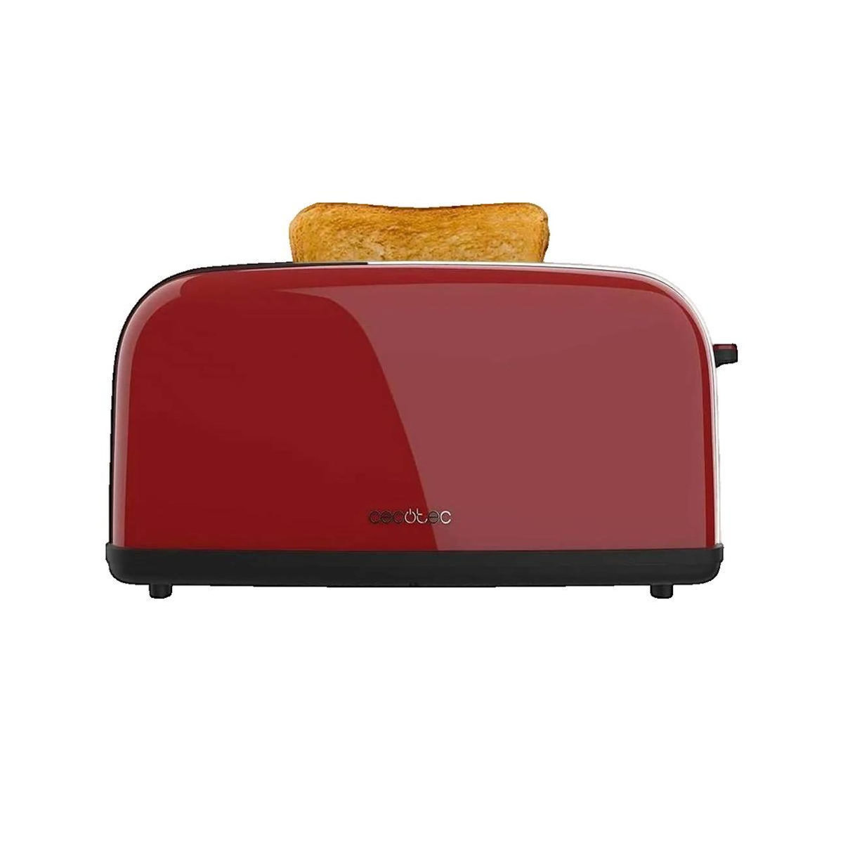 CECOTEC Grille pain Cecotec Toastin' Time 850 Long Lite Fente 3,8 cm Rouge